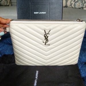 Beautiful Authentic Saint Laurent pouch with remov